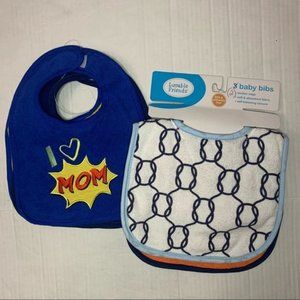 Baby bibs- 5 mixed items- NWT